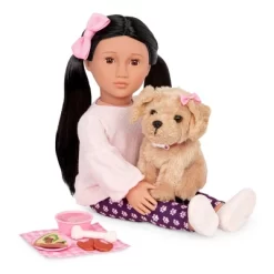Our Generation Jin & Charm 18" Doll & Pet Set -Our Generation GUEST 03203764 de2a 42aa 9c15 788318681ea2