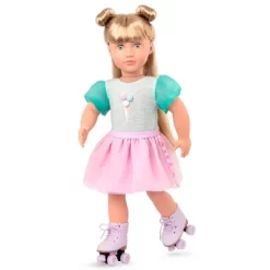 Our Generation Ice Cream Outfit With Roller Skates For 18" Dolls - Scoopalicious
