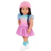 Our Generation Lovely Hearts Pink Hat & Gradient Dress Outfit For 18" Dolls