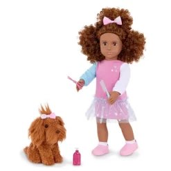 Our Generation Safie & Ginger 18" Doll & Pet Puppy Set
