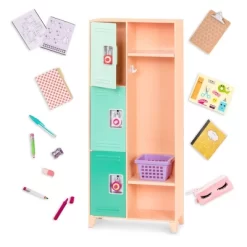 Our Generation Classroom Cool School Locker Accessory Set For 18" Dolls -Our Generation GUEST 197538a0 bf80 4001 a2f7 a8dc507f2173