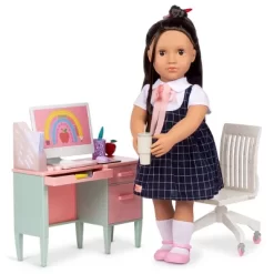 Our Generation 43 Our Generation Class In Session Teacher's School Desk & Chair Set With Supplies Accessories For 18" Dolls