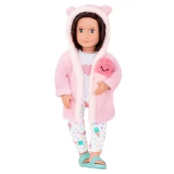 Our Generation Ice Cream Dreams Pajama & Robe Outfit For 18" Dolls