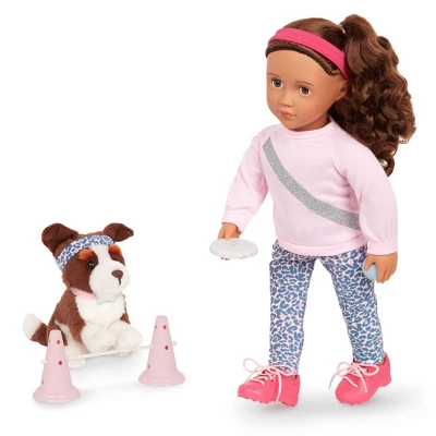 Our Generation Natalia & Nillie 18" Doll & Pet Training Set 1 Our Generation Natalia & Nillie 18" Doll & Pet Training Set