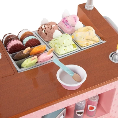 Our Generation Two Scoops Ice Cream Cart Accessory Set For 18" Dolls 5 Our Generation Two Scoops Ice Cream Cart Accessory Set For 18" Dolls - Image 5