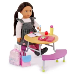 Our Generation Ready For School Backpack & Supplies Accessory Set For 18" Dolls