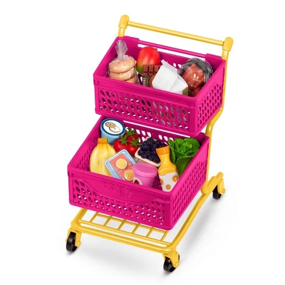 Our Generation Grocery Day Shopping Cart Pink & Yellow Accessory Set For 18" Dolls 3 Our Generation Grocery Day Shopping Cart Pink & Yellow Accessory Set For 18" Dolls - Image 3