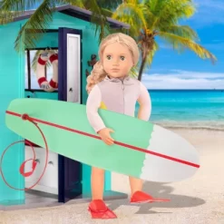 Our Generation 29 Our Generation Coral With Storybook & Accessories 18" Posable Surfer Doll