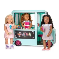 Our Generation Sweet Stop Ice Cream Truck With Electronics For 18" Dolls - Light Blue -Our Generation GUEST 597dcc7e d28c 4b96 a11d a24bb0acfdf1