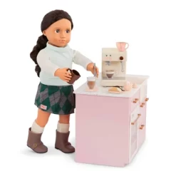 Our Generation Brewed For You Coffee Maker Accessory Set For 18" Dolls