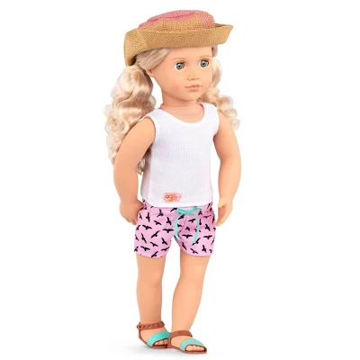 Our Generation Coral With Storybook & Accessories 18" Posable Surfer Doll 2 Our Generation Coral With Storybook & Accessories 18" Posable Surfer Doll - Image 2