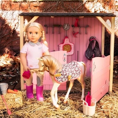 Our Generation Palomino Horse Foal Accessory Set For 18" Dolls 1 Our Generation Palomino Horse Foal Accessory Set For 18" Dolls
