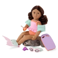 Our Generation Mermaid Tales Swim Fin And Accessories For 18" Dolls: 7-Piece Beach Set With Bath Accessories -Our Generation GUEST 81dd5e0b fdfd 4ffb 9483 9b73e6c493e4
