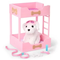 Our Generation Puppy Dreams Pink Bunk Bed With Pet Dog Plush Dollhouse Set: Fits 18" Dolls, Includes 11 Doll Accessories -Our Generation GUEST 8c416e5e cf62 4146 af19 2da600972a03
