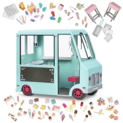 Our Generation Sweet Stop Ice Cream Truck With Electronics For 18" Dolls - Light Blue -Our Generation GUEST a1c586dd ebff 4878 8e67 c5df05ad4fae