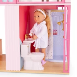Our Generation Lovely Loft Dollhouse & Furniture Playset For 18" Dolls: Includes 63-Piece Accessories Set -Our Generation GUEST a8625dfe 6db2 496f 94d2 44ad76425fdb