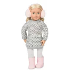 Our Generation Winter Style Dress & Earmuffs Outfit For 18" Dolls