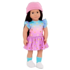 Our Generation Lovely Hearts Pink Hat & Gradient Dress Outfit For 18" Dolls -Our Generation GUEST cbd454e5 d531 4d4f a79f 5669f771674d