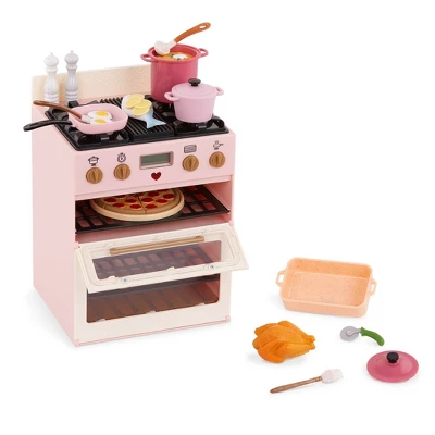 Our Generation Make & Bake Stove With Oven & Cooking Sounds Accessory Set For 18" Dolls 3 Our Generation Make & Bake Stove With Oven & Cooking Sounds Accessory Set For 18" Dolls - Image 3