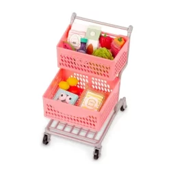 Our Generation Supermarket Play Pink Grocery Shopping Cart & Food Accessory Set For 18'' Dolls -Our Generation GUEST d41416b0 ba5a 48b8 ba87 ac8a9e587619