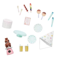 Our Generation Party Time Birthday Sweets Table Accessory Set For 18" Dolls -Our Generation GUEST e4c464d5 a780 47ad 8e4c d59863c90e95