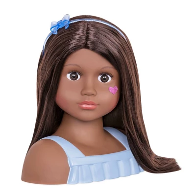 Our Generation Nessa With Accessories Styling Head Doll Brown Hair 2 Our Generation Nessa With Accessories Styling Head Doll Brown Hair - Image 2
