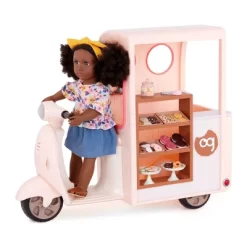 Our Generation Chip Chip Hooray Cookie Scooter Accessory Set For 18" Dolls